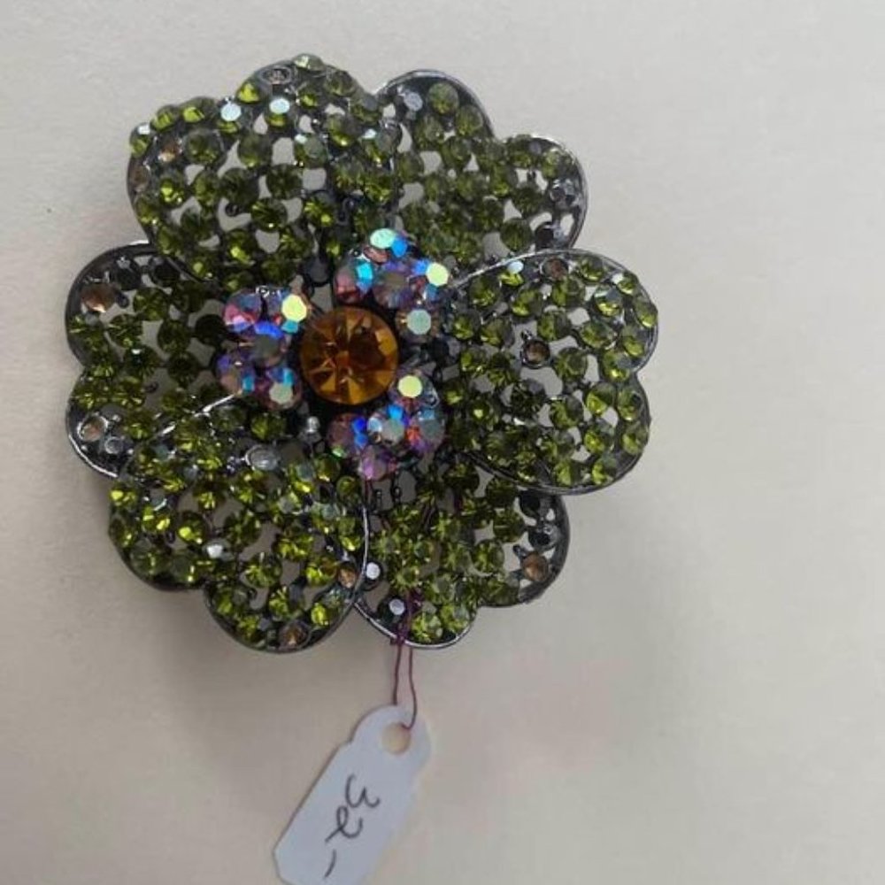 crystal brooch